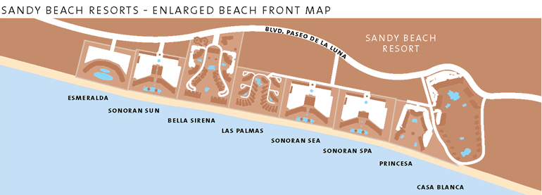 Sandy Beach Resorts Map Sandy Beach Resorts Map